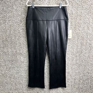 Joie Pants Women’s XL Black Faux Leather Tummy Control High Waist Cropped NWT